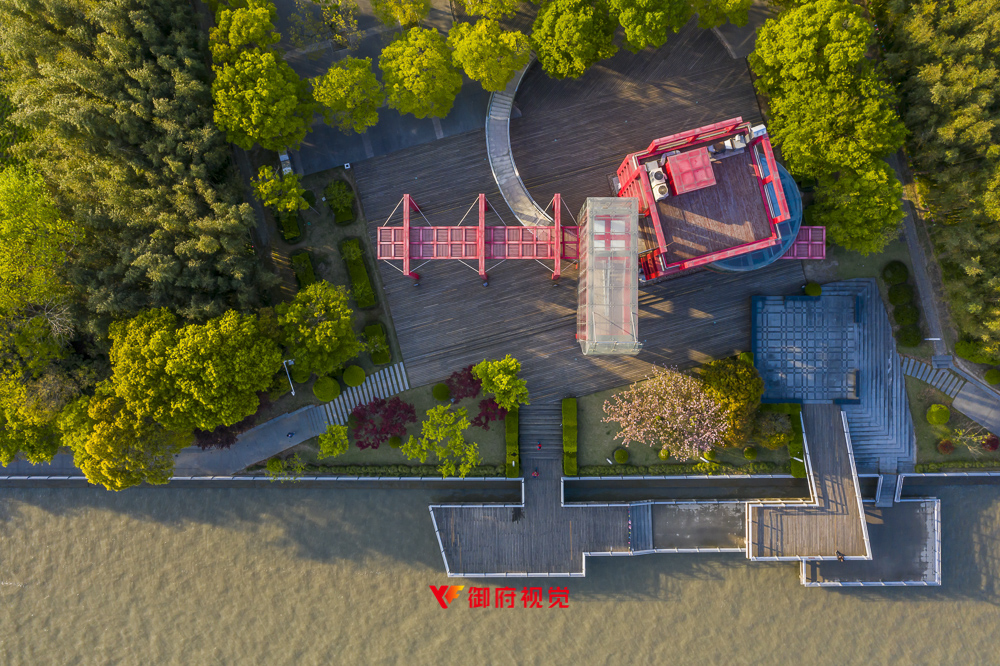 闵行滨江,湿地公园,咖啡馆,航拍摄影,上海建筑摄影